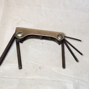 Vintage CHR VAN Allen Wrench Hex Key Set Metric 2.5 3 4 5 6 And 8 Foldable Tool